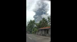Volcano in Philippines spews up kilometres-high column of ash