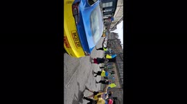Ukrainian protesters begin march through Edinburgh in protest of the Russian invasion