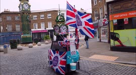 'Jubilee Time' themed mobility scooter for Queen's Platinum Jubilee in Kent, UK