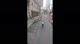Cycle courier and bus driver altercation part 1cation