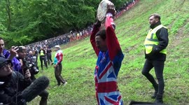 Gloucestershire cheese rolling champion says this year will be last race!