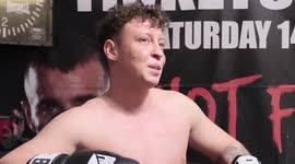 Britain's first transgender male boxer fights against cisgender male opponents