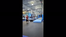 'Athletic guy shares slo-mo footage of him performing a perfect 2-step wall flip 
'