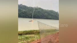 Man missing after lightning strikes dragon boat in southern China