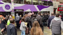 Tube strike causes travel chaos in London, UK