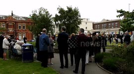 The locals from Folkstone join together to remember the fallen soldiers of the Normandy Landing this day in 1944