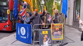 Sikh genocide protest outside Indian High Commission