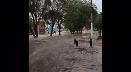 Streets left submerged by rapid floodwater as rainstorms hit Mexico