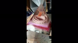 Canadian artist creates touching pyramid tribute to deceased dog