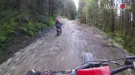 'Teaching girlfriend how to ride a dirt bike GONE WRONG *CLOSE CALL!*
'
