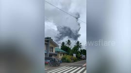 Philippines volcano spews thick, dark ash plume during steam-driven 'phreatic eruption'