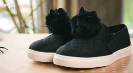 Cat pom-pom shoes are making big splash