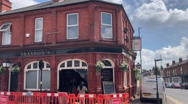 Two women have lucky escape after crashing car through the side of a pub