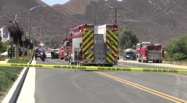 Small plane crashes into southern California backyard with pilot critically injured