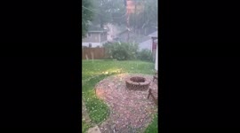 Hellacious hail hammers Omaha, Nebraska amid severe thunderstorm warning