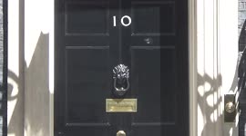 UK Prime Minister Boris Johnson leaves 10 Downing Street ahead of Prime Minister’s Questions in the House of Commons