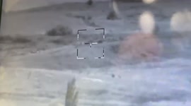 Stugna anti-tank missile blows up Russian mortar