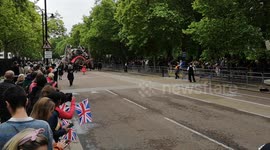 Giant Dragon Makes An Appearance At The Queens Platinum Jubilee Parade
