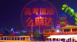 Ferris wheel light show wishes luck to students taking college exams in China