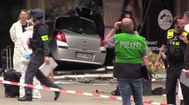 One dead in Berlin and dozen others hurt as car drives into pedestrians