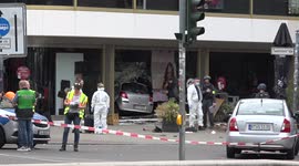 Heavy police presence after car driven into crowd, killing teacher in Berlin