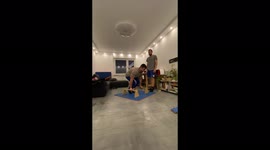 Handstand Attempt Ends in Backfall – Calisthenics Training Gone Wrong