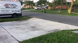 Boy crashes bike after ramp jump
