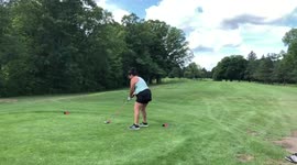 Golf swing fail