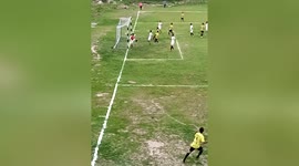 Indian teenager scores sensational goal direct from corner