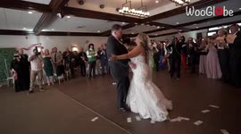'Newly-married couple's first dance becomes memorable for the WRONG REASON *Dip Drop* '