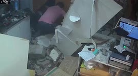 Wall collapses onto man due to neighbour's construction work in China