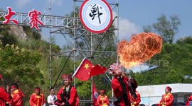 Drum Fighting Competition In Cengong County, China