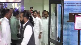 Congress leaders celebrates their victory in Rajya Sabha elections in India