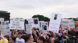 Demonstrators gather at March for Our Lives in Washington, DC