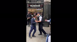 Stand Off Between Police & Kurdish Protesters in Leicester Square London 11th June 2022