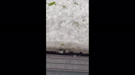 US: Thunderstorm Brings Large Size Hail To Southeastern Wisconsin 2