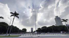 Amazing cloud formation during the 124th Philippine Independence Day celebration
