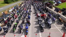 Hundreds of motorcyclists set off on charity bike ride across North Yorkshire