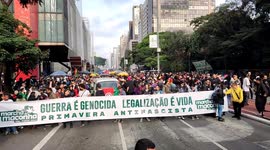 Marijuana March takes place in São Paulo, Brazil