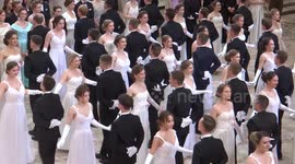 First debutant ball in St Petersburg has taken place in Russian Ethnographic museum, St Petersburg, Russia