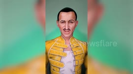 UK man creates mind-blowing makeup looks including Mr. Bean and Freddie Mercury