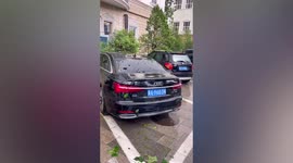 Massive hailstones puncture car windows in Beijing