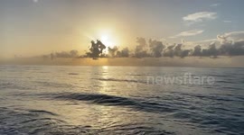 Saharan dust brings blazing white sunrise to South Florida