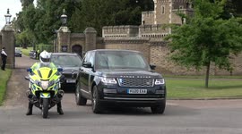 Duke and Duchess of Cambridge leave Garter Day ceremony at Windsor Castle