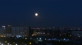 Strawberry super moon appears over St Petersburg, Russia