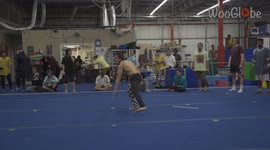 'Tricking athlete 'disables gravity' while performing an INSANE maneuver 
'