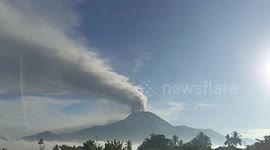 Philippines volcano spews ash in second steam-driven eruption in a week