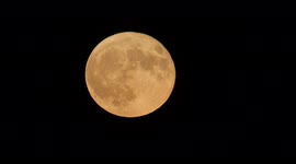 Strawberry supermoon seen over Sussex in full