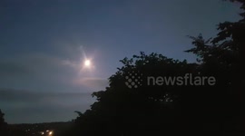 Full Moon in June over Buckinghamshire countryside on the Hill