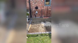UK mum transforms garden and builds stunning outdoor kitchen for just £60